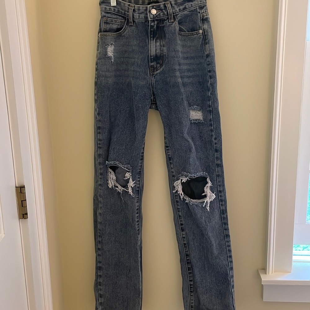 Pretty little thing dark blue denim jeans